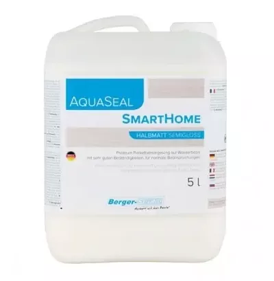 Однокомпонентный акриловый лак на водной основе «Berger Aqua-Seal SmartHome» 5л - Интернет-магазин напольных покрытий, Екатеринбург