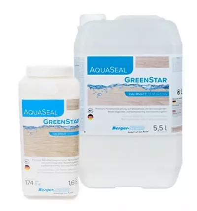 Двухкомпонентный экологичный полиуретановый лак на водной основе «Berger Aqua-Seal GreenStar» 5.5л - Интернет-магазин напольных покрытий, Екатеринбург